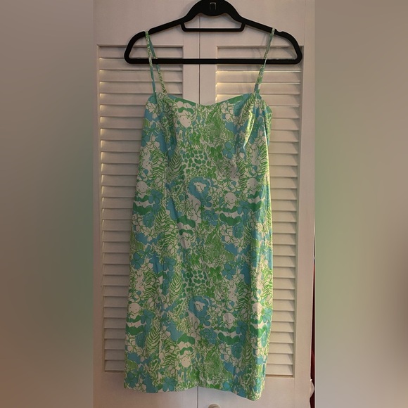 NWOT Lilly Pulitzer McCallum Limede It's A Zoo Tie Back Dress Size 8 - Picture 4 of 8